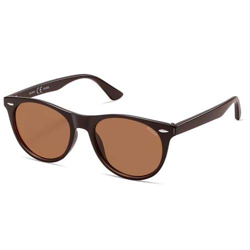 Image of SOJOS Classic Polarized Sunglasses for Women Men Small UV400 SJ2076 | Lightweight Design Frame for All-day Comfort