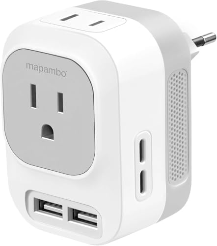 Mapambo Voltage Converter US to Europe Travel: International Univ...