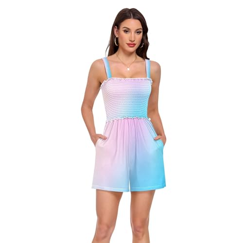 Barboteuse pour femmes d'été en tissu texturé premium à motif chic
