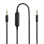 G Pro X Cord, Detachable Gaming Headset Cable Replacement for Logitech G Pro / G433 / G233, 3.5mm(1/8") Nylon Braided Wire with Inline Mute Switch and Volume Controller, 6ft Long