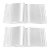 Keboyoe 2 St&uuml;ck A6 Album Transparent Mini Aufbewahrungsheft Fotoalbum mit Insgesamt 200 transparenten Taschen f&uuml;r Handkonto Postkarten Aufkleber Aufbewahrung Karten und Fotos