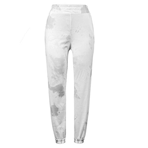 QIYUN.Z Womens Athletic Joggers Casual Loose Pajamas Pants High Waist Trouser Gray S QIYUN.Z Womens Athletic Joggers Casual Loose Pajamas Pants High Waist Trouser Gray S