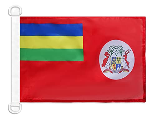 AZ FLAG - Mauritius Civil Ensign Nautical Flag - 18'' x 12'' - For Outdoor and Boat - Mauritian merchant Banner Knitted Polyester with Two Plastic Rings - Vivid Colors - 12x18 in - 45x30 Cm — image 1