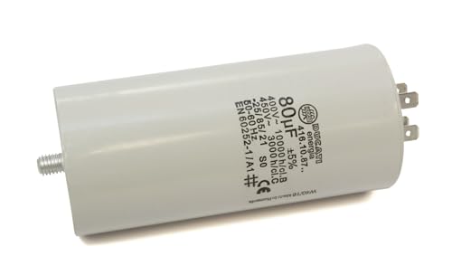Condensateur permanent 80uF pour pompe de piscine et compresseur 450V