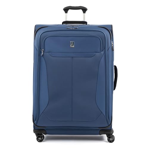 Travelpro Tourlite Softside 29' Expandable Luggage with 4 Spinner Wheels, Lightweight Suitcase, Checked Large, Blue
