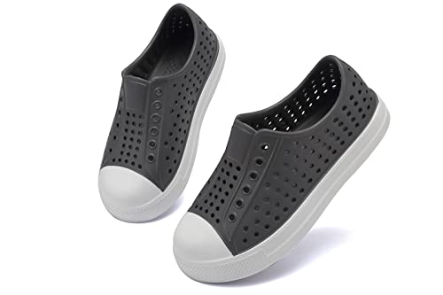 ziitop Kids Toddler Water Shoes for Boys Girls Baby Sandals Sneakers Beach Garden Swim, Anti-Slip Breathable Quick Dry Lightweight Slip-on (Toddler/Little Kid/Big Kid) Grey