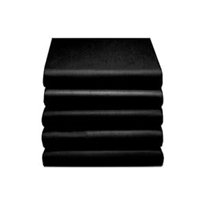 totaalBED Hoeslaken satijn topmatras & matras – zwart – 140 x 200 cm