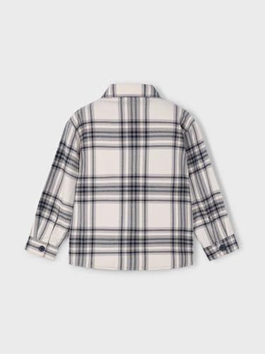 Mayoral Checked Overshirt for Boys Grey2