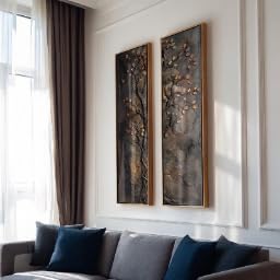 Affiches decoration verticale pour couloir ensemble de toiles 20x60cm