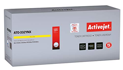 ActiveJet ATO-332YNX Toner Replacement OKI 46508709 Compatible Page Yield: 3000 Pages Printing Colours: Yellow. 5 Years Warranty