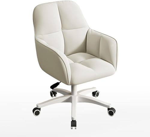 PVYGDXYI Silla de Oficina de Terciopelo para el hogar, cómoda Silla ergonómica tapizada para computadora, Silla de Escritorio giratoria de Altura Ajustable (tamaño: Altura 75-84 cm, Color: Azul Lago)