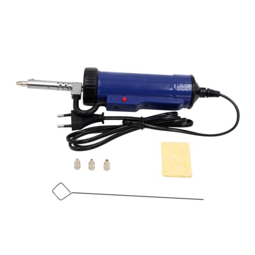 OSALADI Elektrische Entlötpumpe mit Starkem Vakuum und Schneller Erwärmung Inkl Austauschbaren Düsen Langlebiges Material Handlich für Pcb Lötzinnentfernung Geeignet für DIY Reparaturen