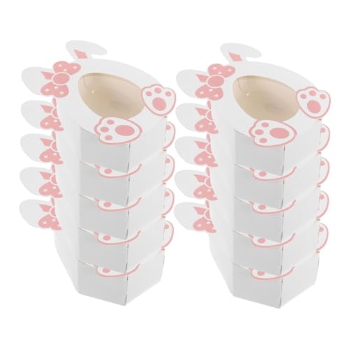 ARTSEWPLY Cajas De Dulces De Conejo De Pascua 10 Cajas Para Cupcakes Galletas Decoración De Fiesta