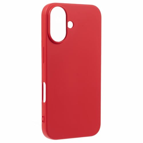 Image of ArmourPro Silicone Back Case for iPhone 16 Soft-Touch Case | Red