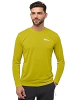 Jack Wolfskin Herren Vonnan Ls M T-Shirt, Chartreuse, M EU