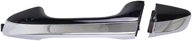 Front Left Exterior Door Handle Chrome with Black Painted Compatible with Kia Optima 2016-2019