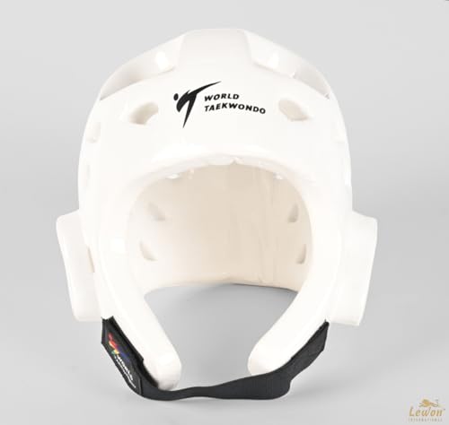 Image of Taekwondo WT Imported Head Guard Karate Martial Arts Helmet Kids Small Size White Color