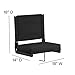 Flash Furniture Grandstand Portable Stadium Seat for Bleachers or Benches, Folding Padded Stadium Chair with Carrying Handle, 500 lb. Weight Capacity, Black