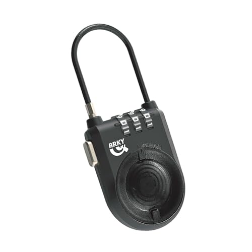 ARKY Good Lock Air – AirTag専用 ダイヤル式 セキュアロック エアタグ用 ワイヤーケーブル付き コンビネーションロック 紛失防止 盗難防止 アクセサリー