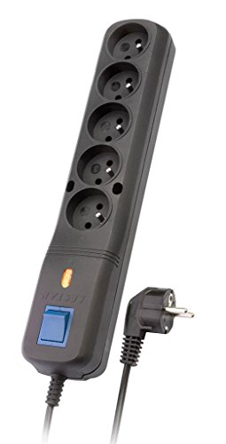 Lestar – 5 + lf-530wa, Surge Protector, 2.5 m, Black