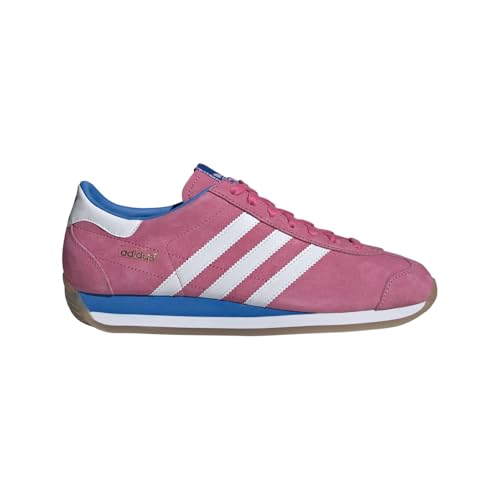 adidas Mens Country Japan Lace Up Sneakers Shoes Casual - Pink, White