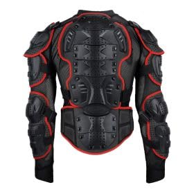 Protektorenjacke AHP Protektorenweste Protektor Körperschutz Motorrad Motocross Schwarz Rot