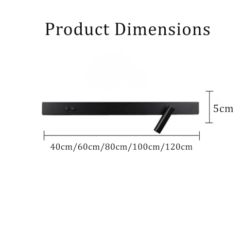 Foco moderno LED de pared en aluminio ajustable con doble interruptor de diseño minimalista 4