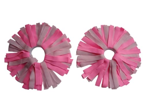 Creative Brands Pom Pom Luggage ID Tags, Pack of 2 (Pink/Light Pink)