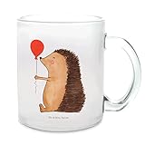 100% MR. & MRS. PANDA - Taza de Vidrio Erizo con globo - Maße 93mm x 80mm x 80mm - Con más de 500.000 fans en los medios sociales y más de 100.000 pedidos, la exitosa marca Sr. y Sra. Panda representa una calidad especial, servicio al cliente y singularidad.