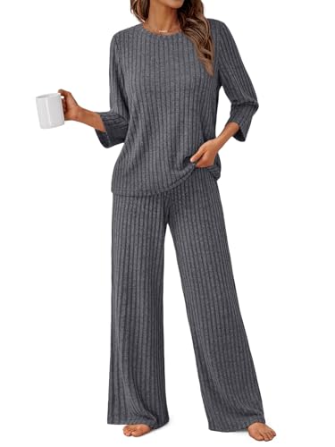 LILLUSORY Womens 2 Piece Lounge Sets Pajamas Matching Outfits 2026