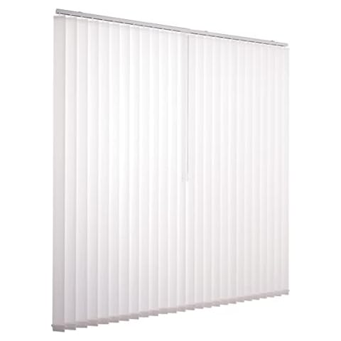 Ventanara® Lamellenvorhang weiß Vertikaljalousie 89mm inklusive Montagematerial 250 x 180 cm Cover