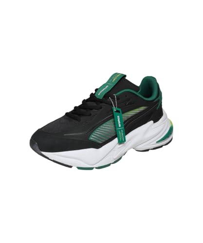 Image of PUMA | Aston Martin F1 Surge Sneakers | Black-Green Lux | 8UK