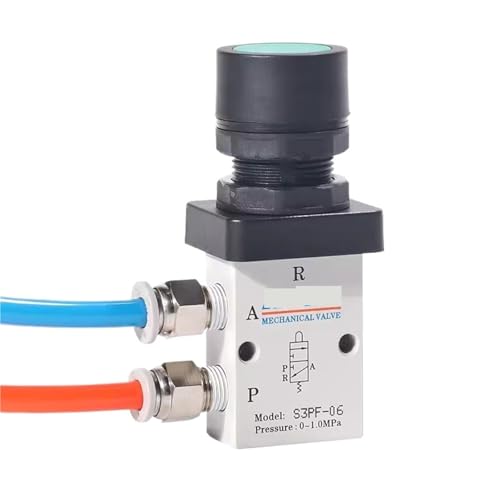 Vanne pneumatique S3PP-08G bouton convexe pour stopper les fuites d'air mécanique - 4