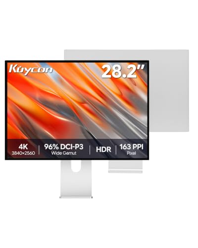 Image of P10 28'' UHD 4K (3840x2560) Glossy Monitor, IPS Panel, 8-Bit Color, 99% sRGB, 96% DCI-P3, 60Hz, 163PPI, HDR, 1200:1 Contrast, Low Blue Light, Eye Care (Minimalist - with Stand)