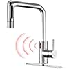 Charmingwater Touchless Kitchen Faucet with 5 Modes Pull Down Sprayer, Single Handle Stainless Steel Motion Sensor Faucet for Kitchen Sink, Brushed Nickel