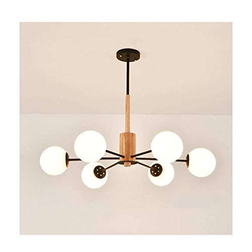 Lustre nordique en bois massif pour illuminer les dîners au restaurant et soirées au salon