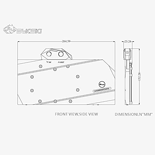 Bykski Copper Led Gpu Water Cooling Block Graphics Card Water Cooling Block For Asrock Radeon 6900Xt Oc Formula 16G #TOP1