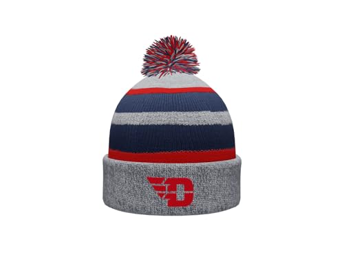 Sport Your Gear Dayton Flyers Prime Cuffed Fold Over Pom Pom Winter Knit Hat Beanie
