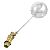 Netto-Gewicht: 220g sourcing map Bolzengewinde Edelstahl Metall Wasserkugel Schwimmerventil Sensor 95mm od. de DE de