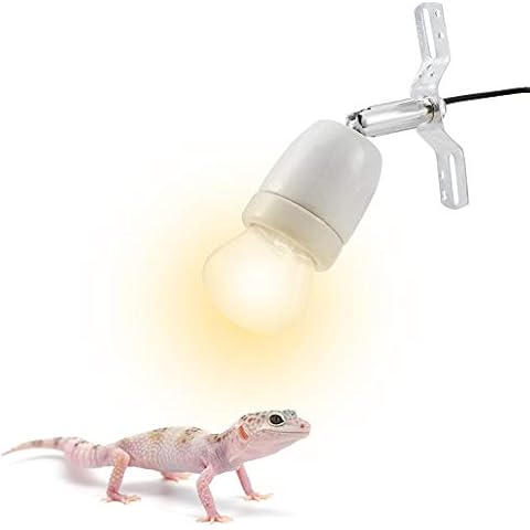 eecoo Lámpara para Tortuga UVA UVB,300W Portalámparas E27, Basking Iluminación de Calor, Pinza giratoria de 360 Grados y Fuente de alimentación Reptiles Acuario de Tortuga Lagarto Cover