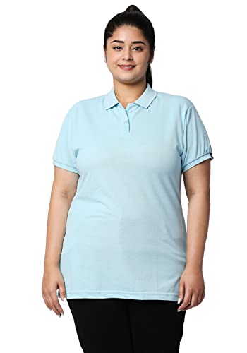 Image of Wear Your Opinion Womens Plus Size Polo Collar Neck T-Shirt Top