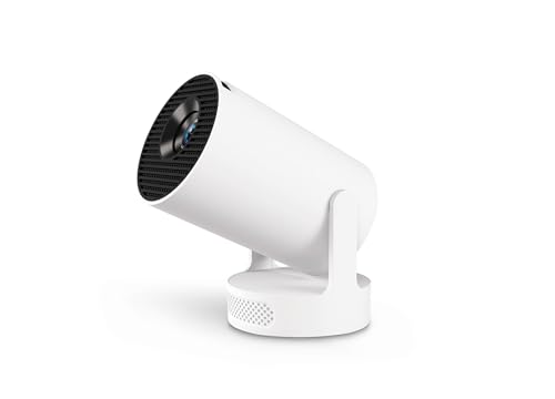 Portable Mini Projector with Ultra Short Throw, WiFi 6 & Bluetooth 5.4, 4K Support, Android 11 Smart...