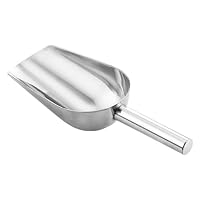 HERCHR Pala Ghiaccio in Acciaio Inossidabile, multiuso per paletta per alimenti, per Cubetti Di Ghiaccio,Dolci,Cereali (12oz