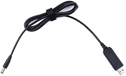 5V USB to DC 9V Power Cable(5ft), Guitar Effects Pedal Power Supply USB Cable, Tip Negative, 800mA Max Current, Compatible with BOSS,Dunlop,Behringer, MXR, Electro Harmonix, TC Electronic, Zoom Pedals