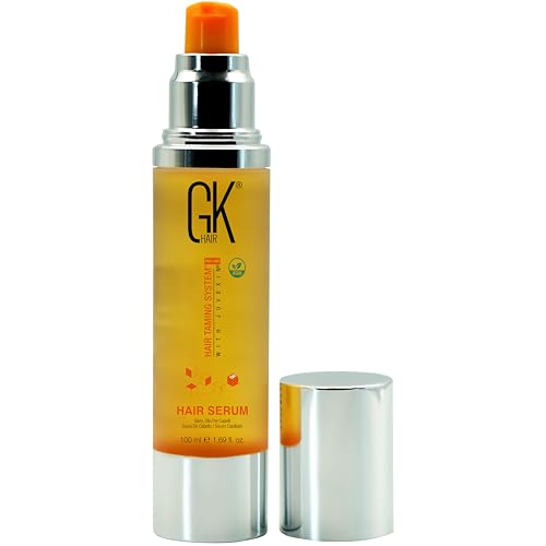 GK HAIR Global Keratin Organiczny olejek arganowy do włosów (100ml/3.4 Fl Oz) Serum stylizujące do włosów suchych, zniszczonych, naprawiające włosy, wygładzające włosy