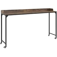 Lexicon Sumter Adjustable Height Over-The-Bed Desk with Castors (Rustic Brown)
