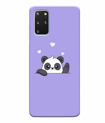 Image of Printed Hard Back Case Cover & Compatible for Samsung Galaxy S20 Plus | Cute Panda Art (Multicolor) - D1182