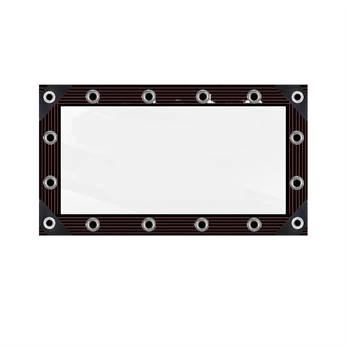 Rideau Pergola Extérieur Bâche transparente en PVC de 0,35 mm, 350 g/m², tissu imperméable for pergola de jardin, rideau de balcon, fenêtres, bâche transparente, protection contre la pluie(Type 1,1.5x