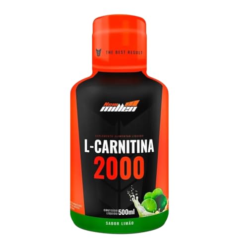 l - carnitina 2000 mg, New Millen, Limão frasco 500 ml