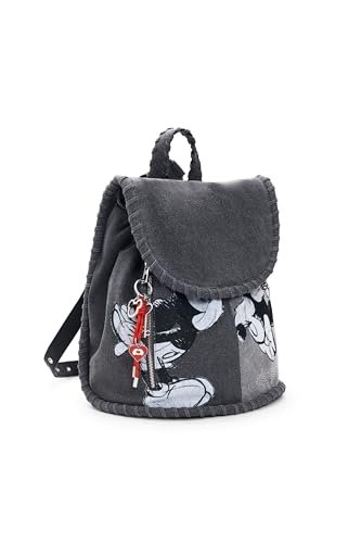 Zaino Desigual donna grigio sac texturé aux finitions soignées